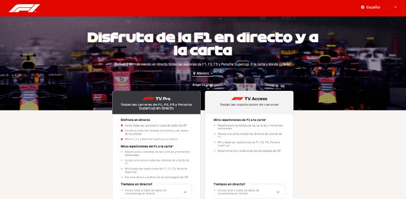 F1 TV Pro para android